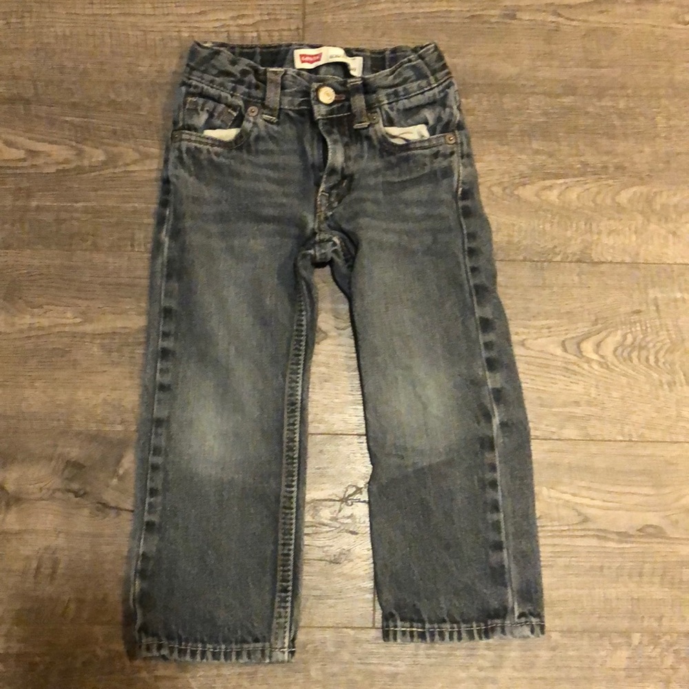 Boys Levi Slim Straight Jeans